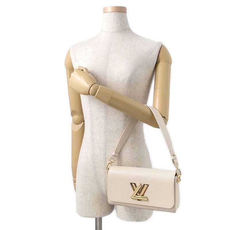 Louis Vuitton Handbag Epi Twist West Bag Quartz White