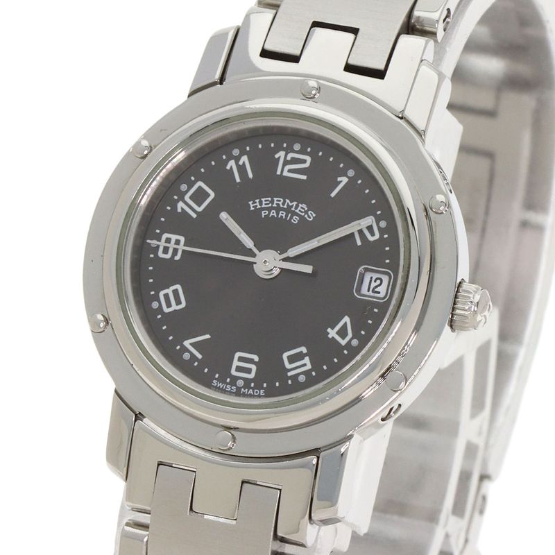 Hermes Clipper Watch SS