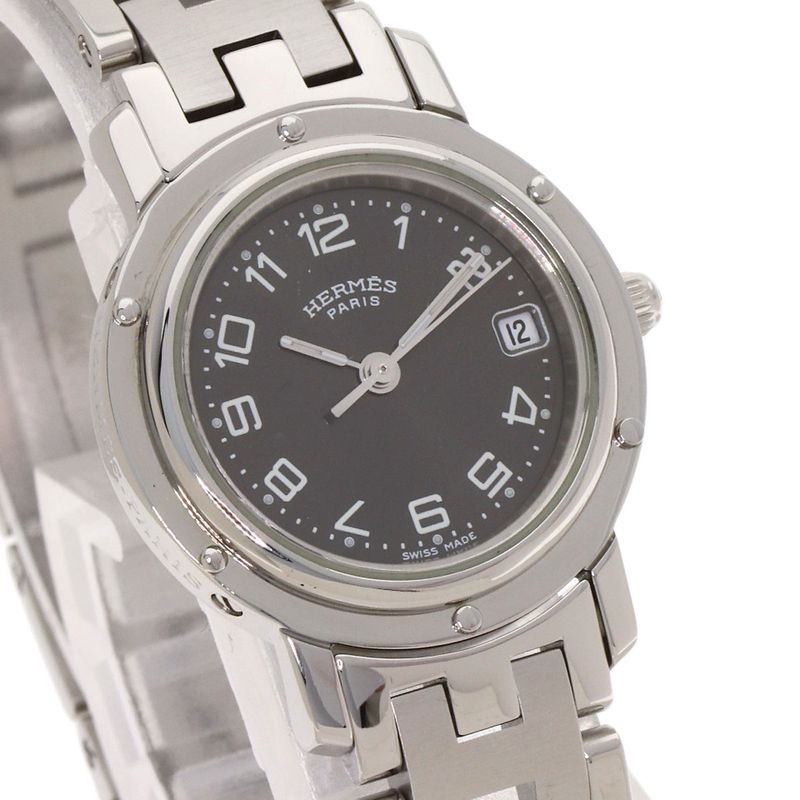 Hermes Clipper Watch SS