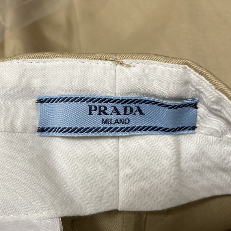 Prada Fit Chino Midi Skirt 36 Beige