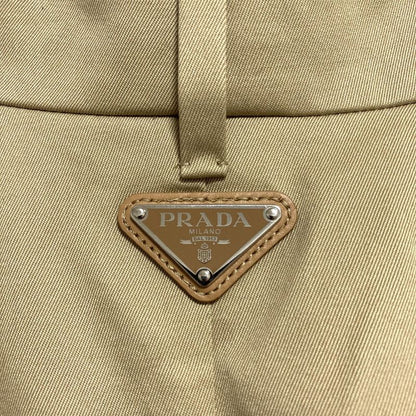 Prada Fit Chino Midi Skirt 36 Beige