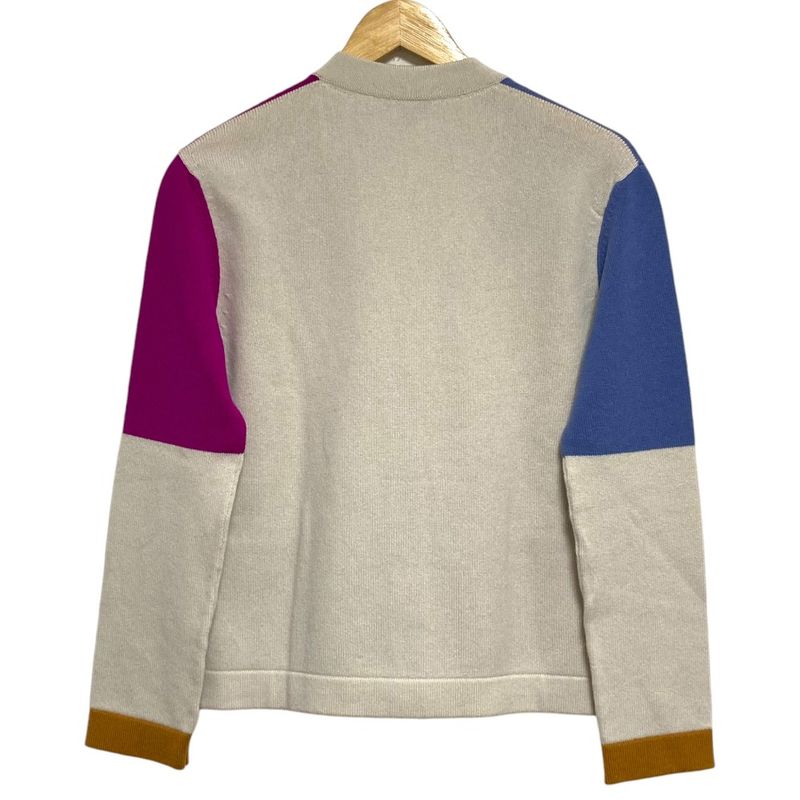 Chanel V-neck Cashmere Knit CC Logo Button Cardigan 34 Multicolor