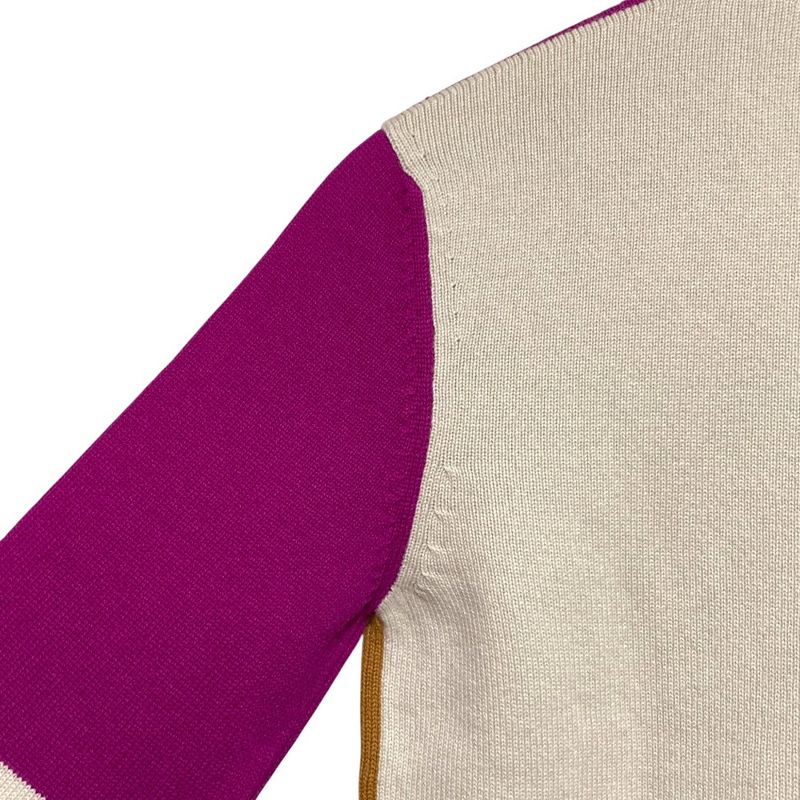 Chanel V-neck Cashmere Knit CC Logo Button Cardigan 34 Multicolor