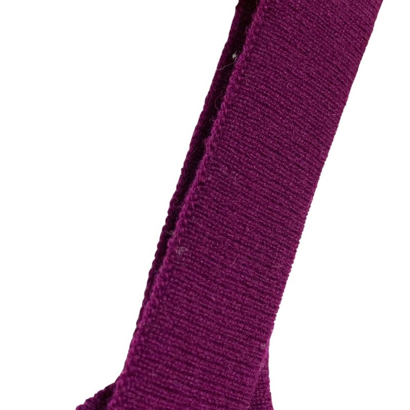 Chanel CC Logo Cashmere Knit Bustier 34 Purple