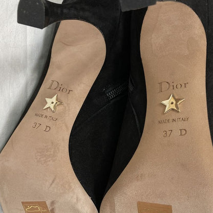 Dior Suede Ankle Boots Black