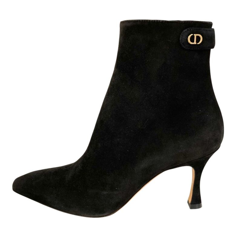 Dior Suede Ankle Boots Black