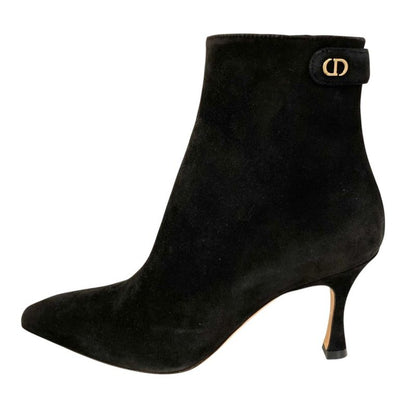 Dior Suede Ankle Boots Black
