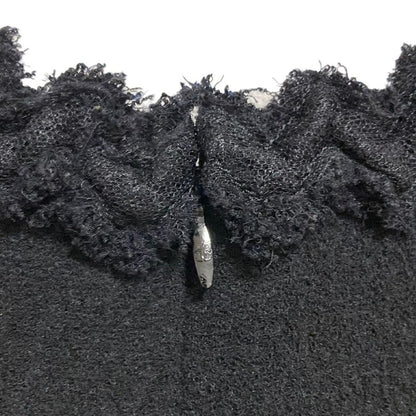 Chanel CC Logo Tweed Sleeveless Dress 38 Black