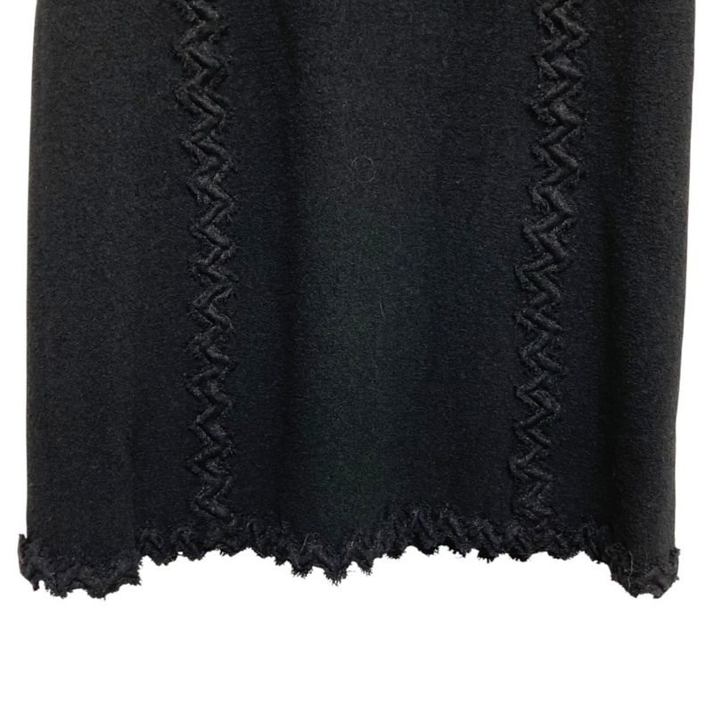 Chanel CC Logo Tweed Sleeveless Dress 38 Black