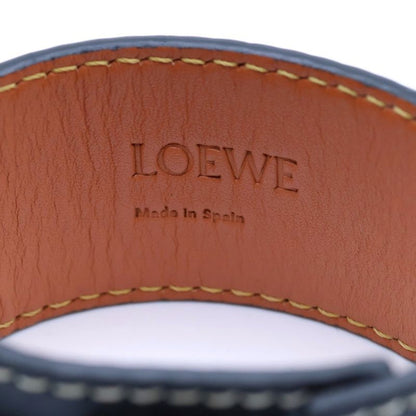 Loewe Anagram Leather Bracelet Black