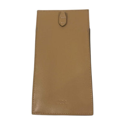 Fendi Boa Different Materials Mix Phone Pouch Brown