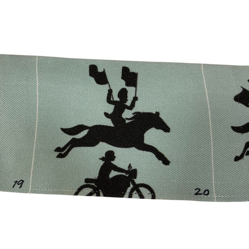 Hermes Parade Twilly Silk Scarf Light Blue