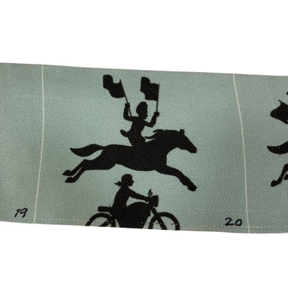 Hermes Parade Twilly Silk Scarf Light Blue
