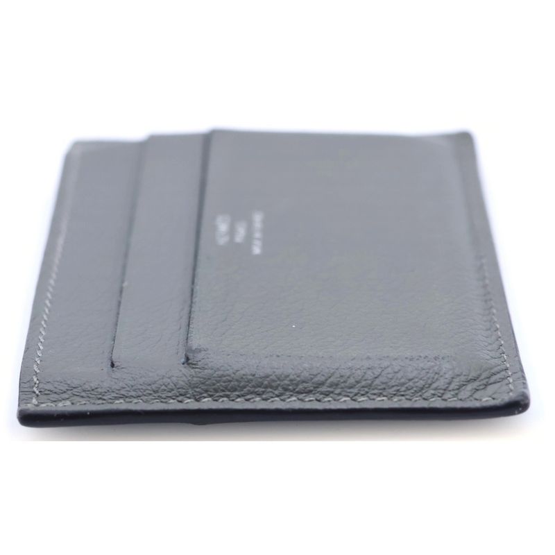 Hermes Citizen Twill Lining Design Leather Card Case Business Holder Set
