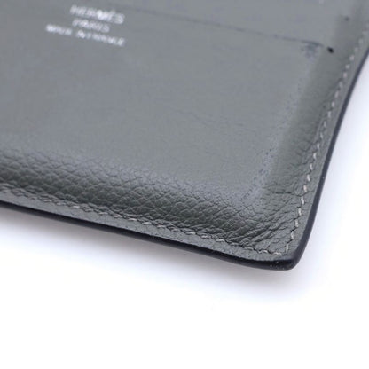 Hermes Citizen Twill Lining Design Leather Card Case Business Holder Set