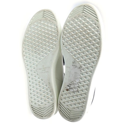 Louis Vuitton Luxembourg Grain Low Cut Sneakers White Black