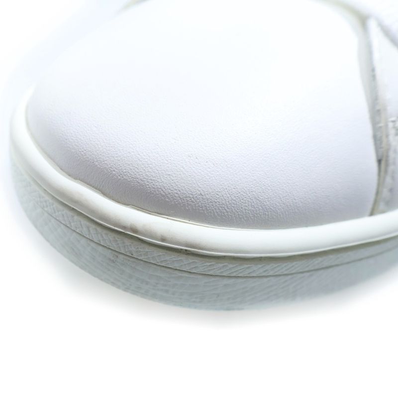 Louis Vuitton Luxembourg Grain Low Cut Sneakers White Black