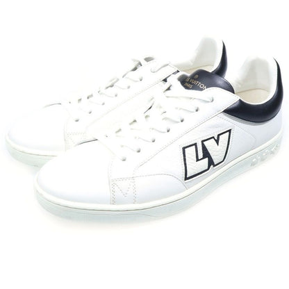 Louis Vuitton Luxembourg Grain Low Cut Sneakers White Black