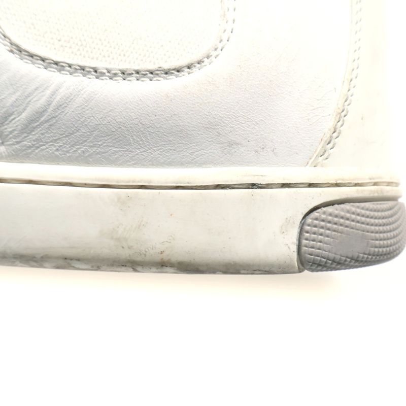 Louis Vuitton Side Gore Leather Low Cut Sneakers Shoes White