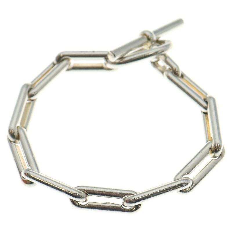 Hermes Vintage Salambo Vintage Sarah 11 Link Bracelet Silver