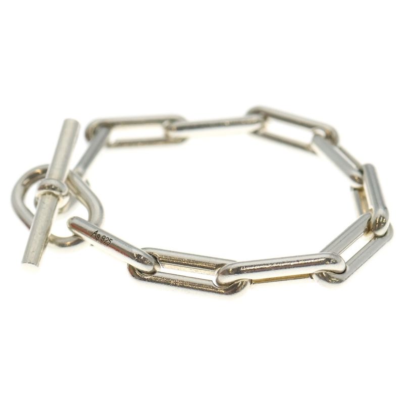 Hermes Vintage Salambo Vintage Sarah 11 Link Bracelet Silver