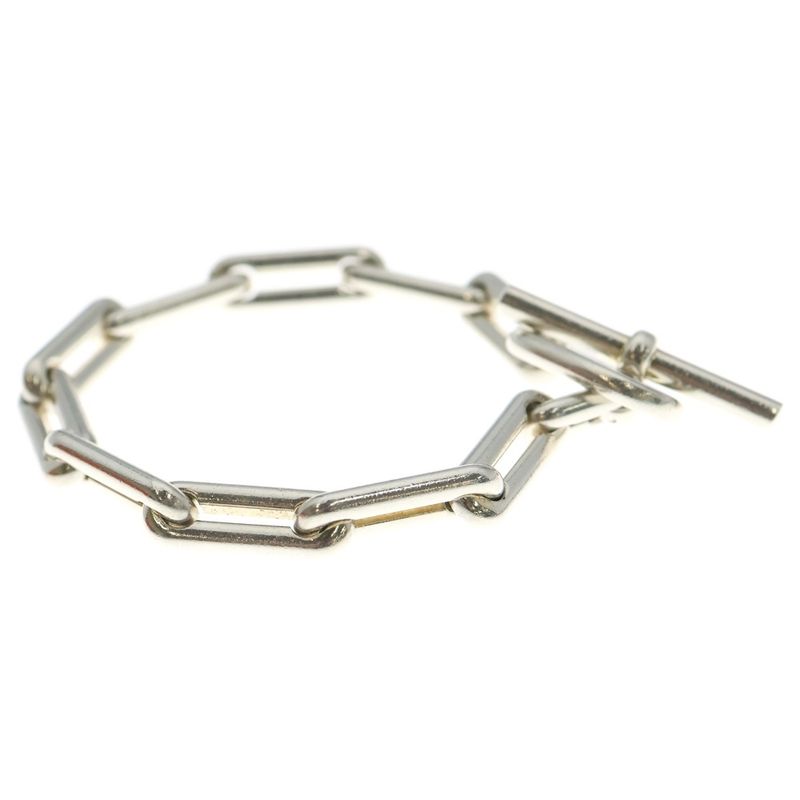 Hermes Vintage Salambo Vintage Sarah 11 Link Bracelet Silver