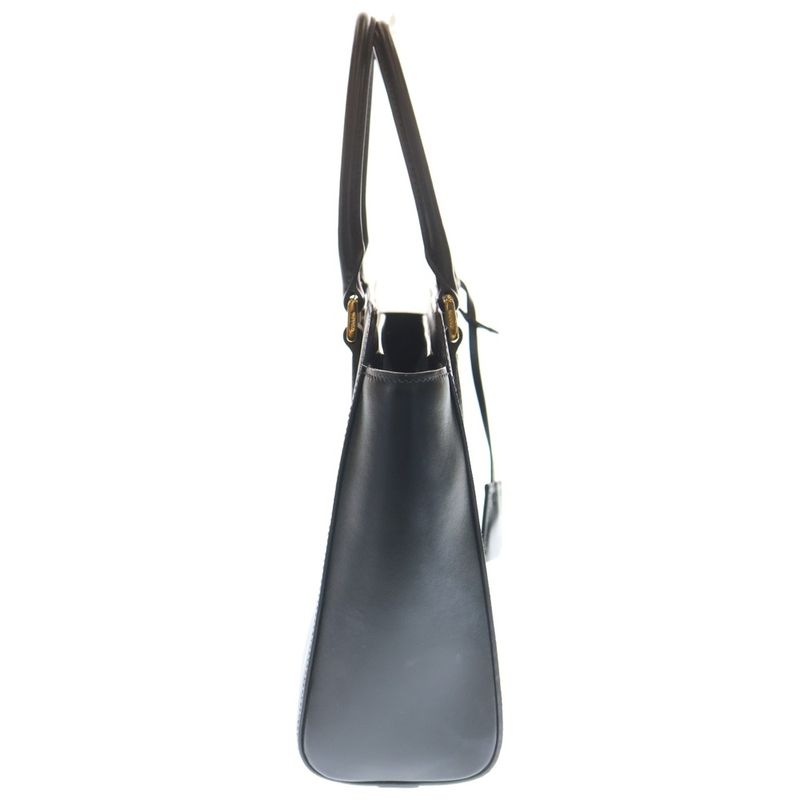 Prada Saffiano 2-Way Shoulder Bag Black Leather