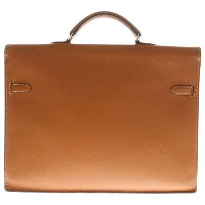 Hermes Kelly Depeche 36 Orange Silver Handbag Business Bag
