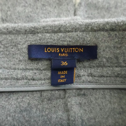 Louis Vuitton Monogram Giant Wool Skirt Gray Tuv