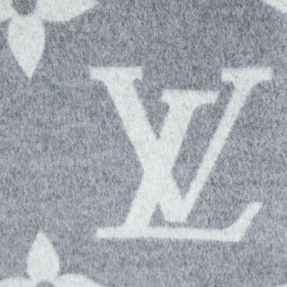Louis Vuitton Monogram Giant Wool Skirt Gray Tuv
