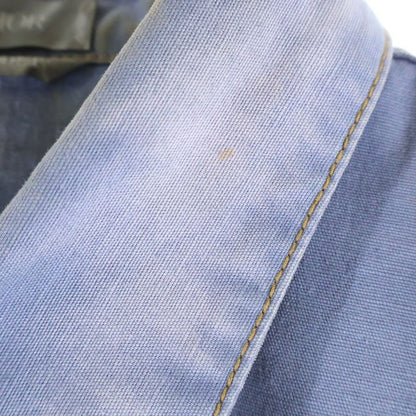 Dior Graphic Logo Embroidery Cotton Denim Shirt Blue