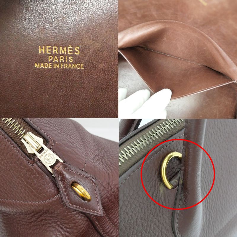 Hermes Bolide 35 Tote Hand Havana Taurillon Clemence