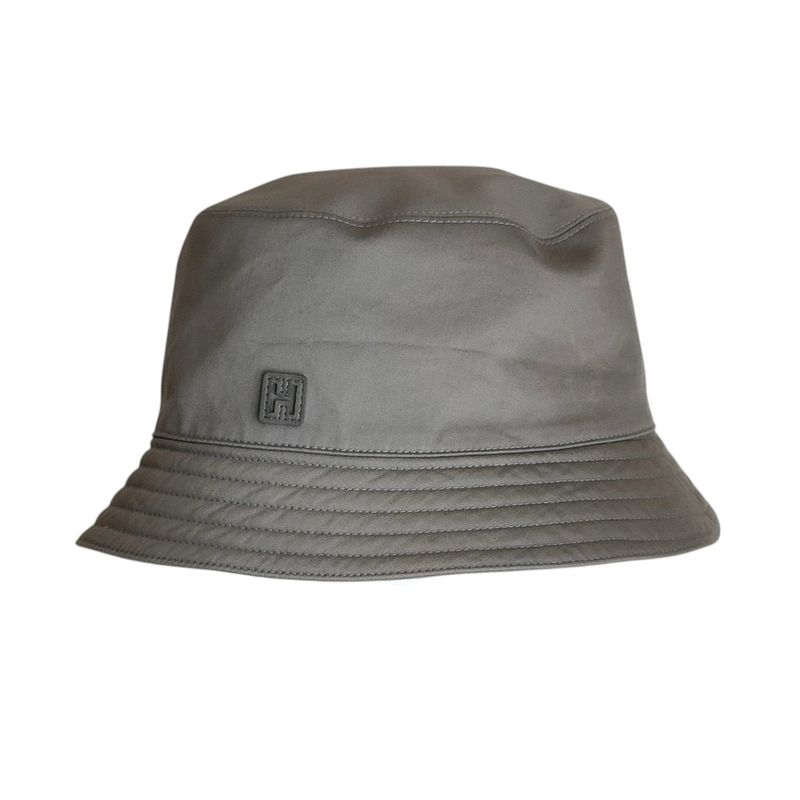 Hermes Fred Cut Bucket Hat 60 Gray