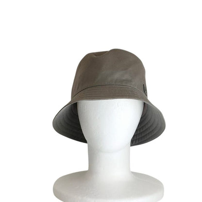 Hermes Fred Cut Bucket Hat 60 Gray