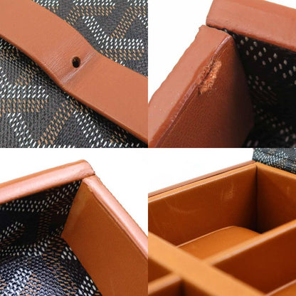 Goyard Watch Case Leather Canvas