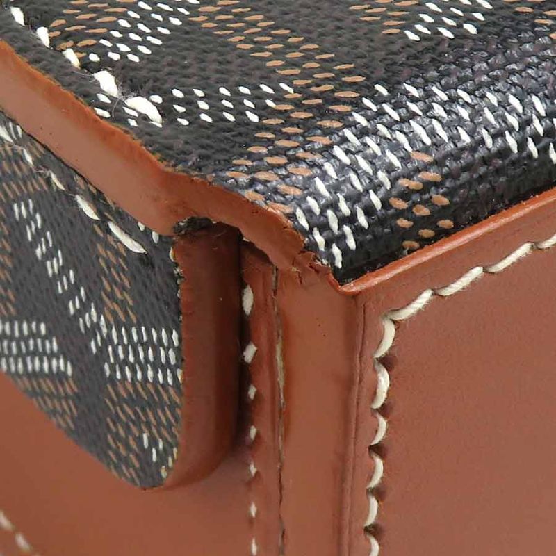 Goyard Watch Case Leather Canvas