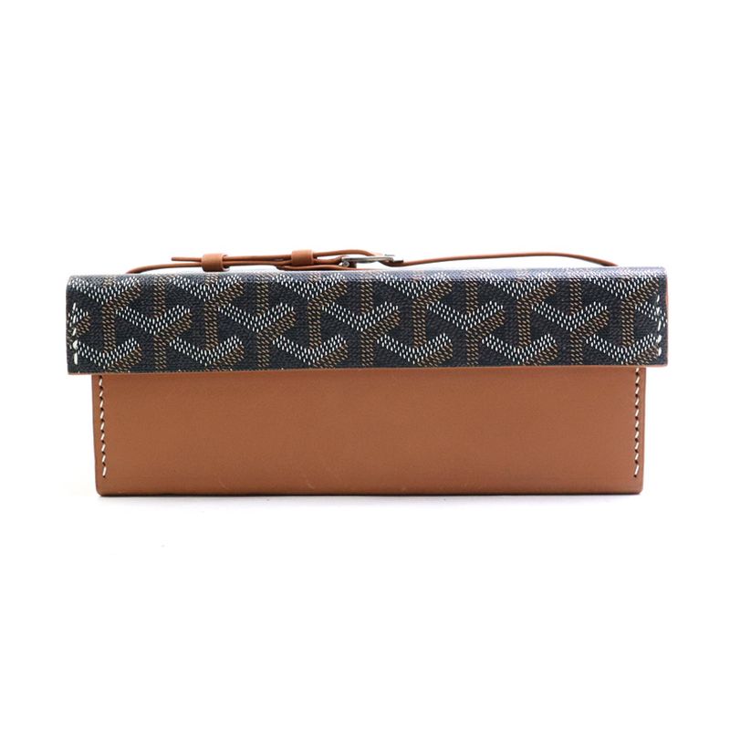 Goyard Watch Case Leather Canvas
