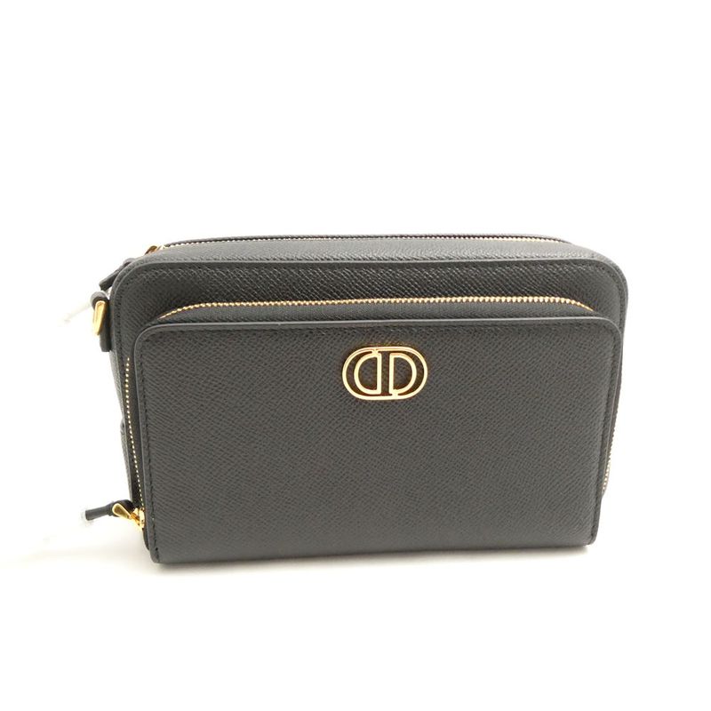 Dior Caro Double Pouch Shoulder Bag CD Logo