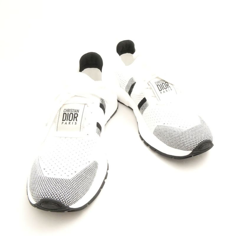 Dior Run'n'dior Sneakers 37 Low Cut Mesh Logo Black