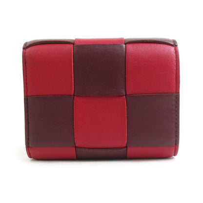 Bottega Veneta Trifold Wallet Leather Red