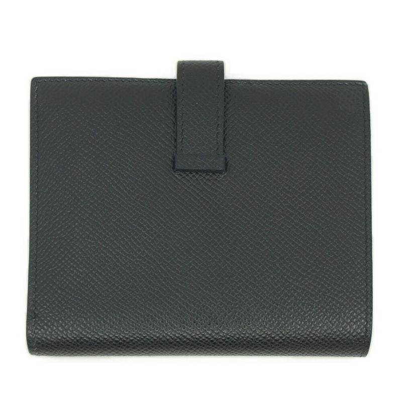 Hermes Bearn Compact Mini Wallet Manufactured Black