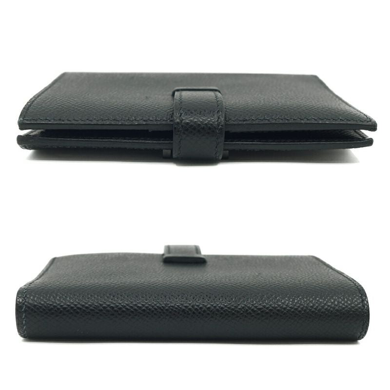 Hermes Bearn Compact Mini Wallet Manufactured Black