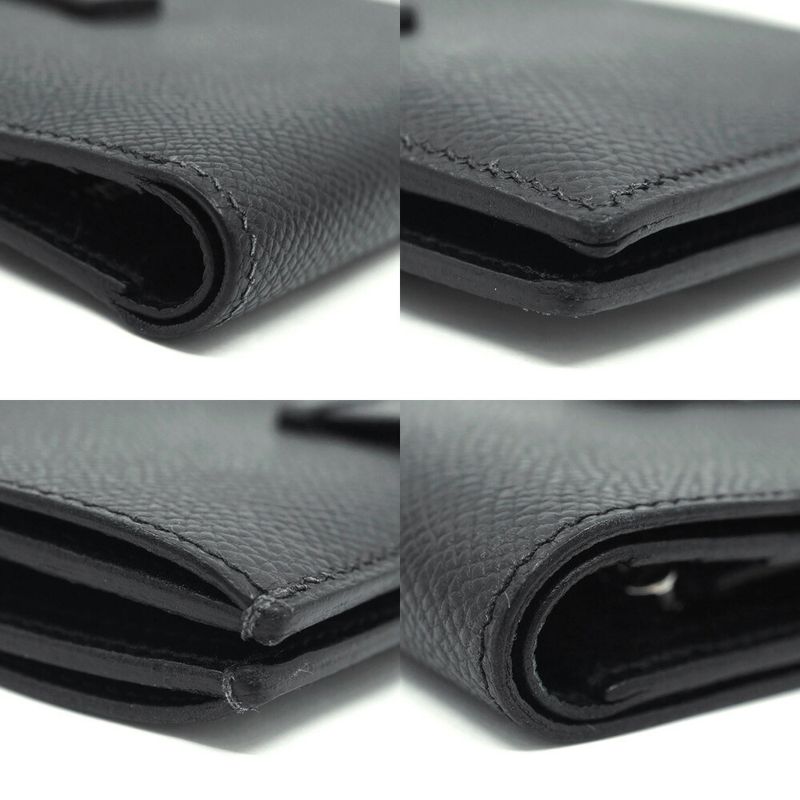 Hermes Bearn Compact Mini Wallet Manufactured Black