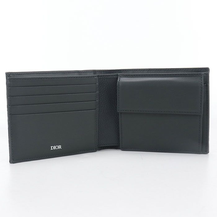 Dior Saddle Bifold Wallet Cotton