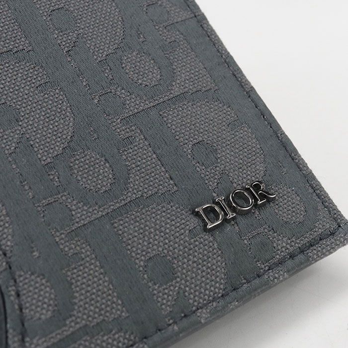 Dior Saddle Bifold Wallet Cotton
