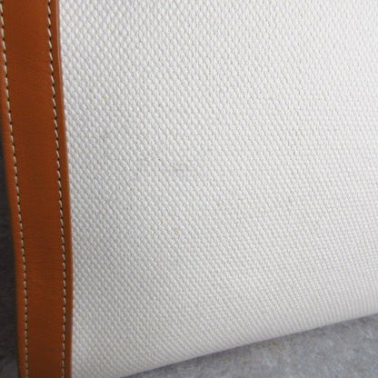 Celine Vertical Cover Large Canvas Leather Camel