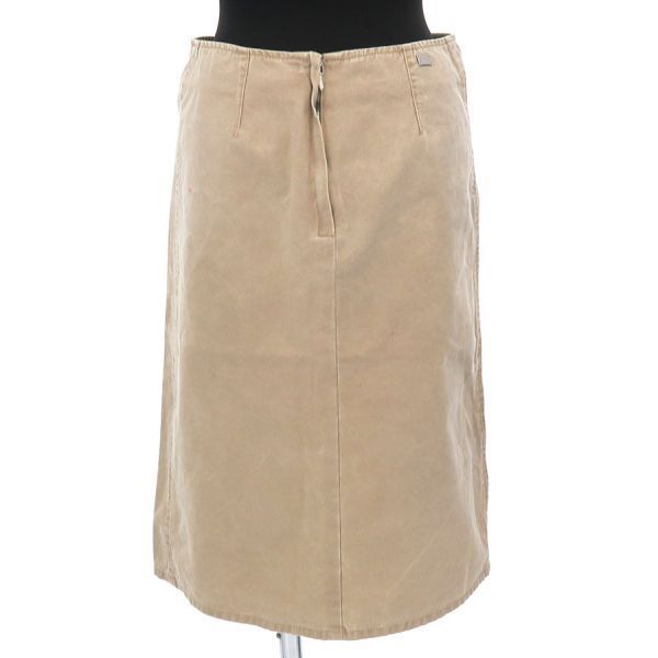 Chanel Denim Skirt Cotton Beige