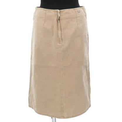 Chanel Denim Skirt Cotton Beige