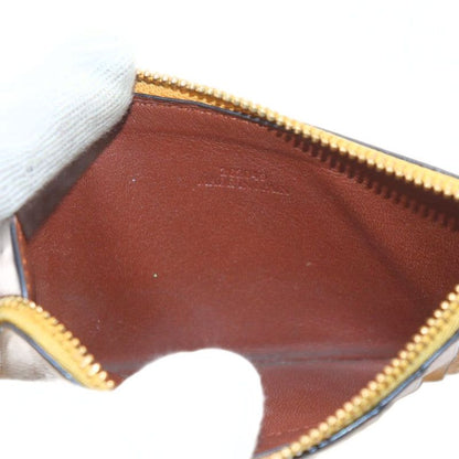 Loewe Anagram Fragment Case Coin Purse Card Leather Yellow