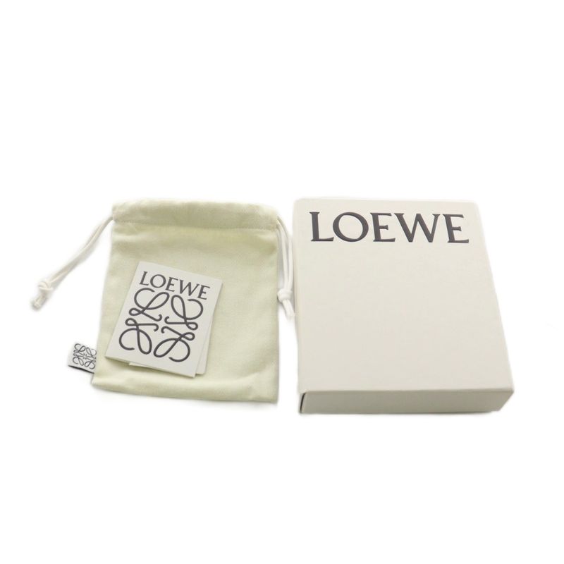 Loewe Anagram Fragment Case Coin Purse Card Leather Yellow